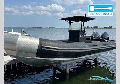 Alunautic RB800 Rubberboten en ribs 2007, met Evinrude motor, The Netherlands