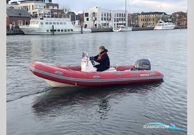 Brig F500S Falcon Rider Rubberboten en ribs 2017, met Yamaha F50Hetl motor, Denemarken