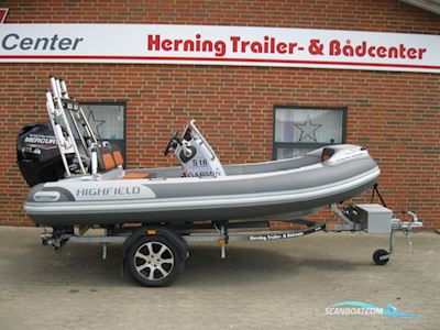 Highfield CL380DL m/Mercury F60 hk Efi 4-Takt og Brenderup Trailer Rubberboten en ribs 2025, met Mercury motor, Denemarken