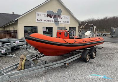 Tornado 580 Rib Rubberboten en ribs 1998, met Johnson motor, Denemarken
