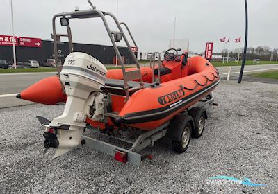 Tornado 580 Rib Rubberboten en ribs 1998, met Johnson motor, Denemarken