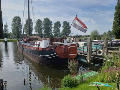 Klipperaak met vaste ligplaats Almere Woonschip Zeilend Sailing boat 1915, with DAF engine, The Netherlands