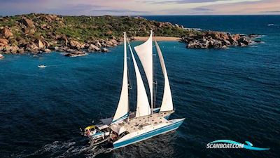 Cuan Law Schooner Trimaran Sailingboat 1987, with Caterpillar engine, Virgin Islands