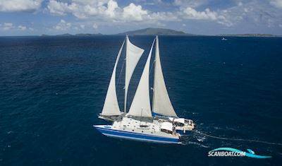 Cuan Law Schooner Trimaran Sailingboat 1987, with Caterpillar engine, Virgin Islands