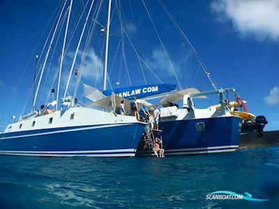 Cuan Law Schooner Trimaran Sailingboat 1987, with Caterpillar engine, Virgin Islands
