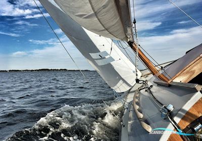 Folkboot Nordic nordisches Folkeboot  Sailingboat 1962, with Mariner engine, Germany
