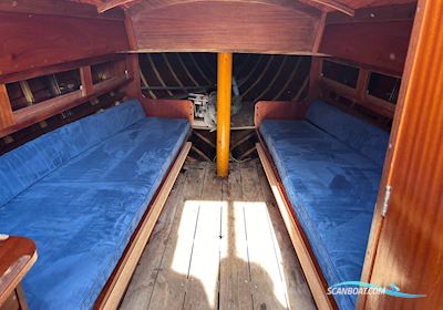 Folkboot Nordic Sailingboat 1962, with Mariner engine, Germany