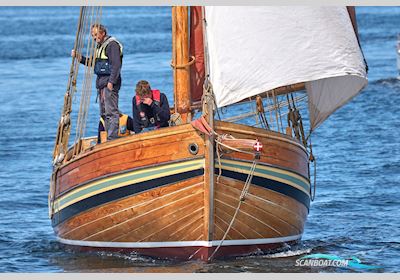 Gaffelrigget Dansk Jagt Sailingboat 1976, with Vetus M4 2002 engine, Denmark