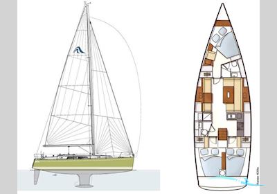 Hanse 430e Sailingboat 2007, with Yanmar 4JH4 engine, Germany