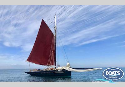 Historic FISHING SMACK Sailingboat 1900, France