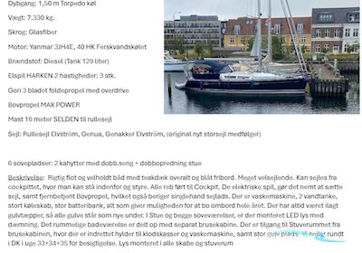 Jeanneau 39i Sun Odyssey  Sailingboat 2007, with Yanmar engine, Denmark