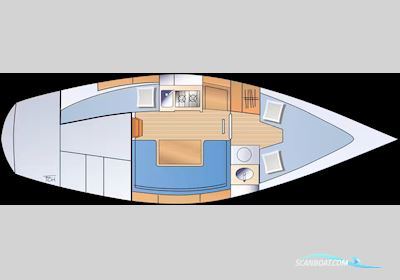 Mallard Ecume de Mer Sailingboat 1971, with Yamaha DMHL E-Start engine, Germany