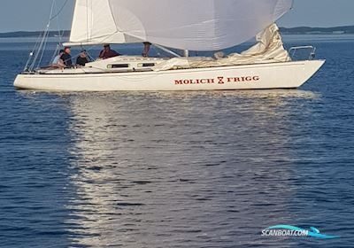 Molich X Meter Sailingboat 1976, with Nanni 3.75 HE engine, Denmark