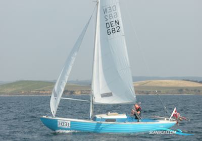 Nordisk Folkebåd Sailingboat 1977, with Suzuki engine, Denmark
