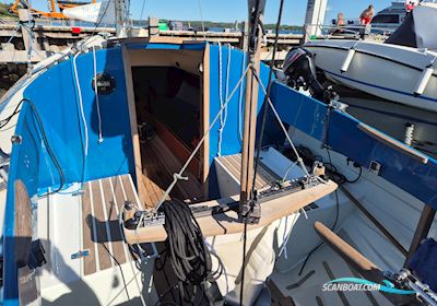 Nordisk Folkebåd Sailingboat 1977, with Suzuki engine, Denmark