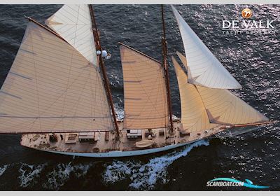 Schooner Classic Gaff Sailingboat 1905, with Caterpillar engine, Italy