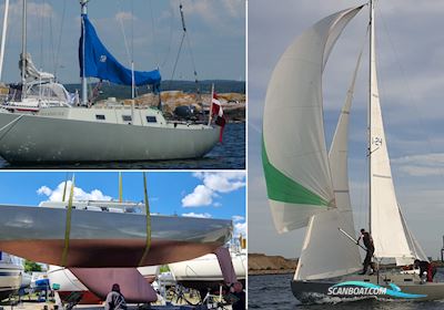 Spækhugger Racing Den-24, Hansigne Sailingboat 1971, with Yamaha 4 HK engine, Denmark