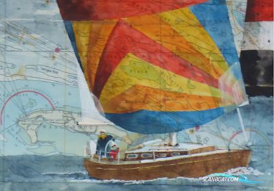 Werfteinzelbau Sailingboat 1971, with Volvo 3 Zyl engine, Germany