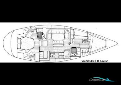 Cantiere del Pardo Grand Soleil 45 Segelbåt 1989, med Perkins-Sabre Prima M50 motor, Tyskland