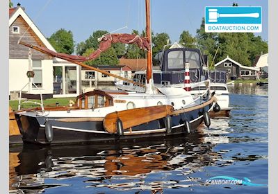 Grundel Platbodem Segelbåt 1975, med Peugeot Indenor motor, Holland