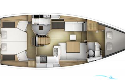Jeanneau Sun Odyssey 41 DS Segelbåt 2016, med Yanmar 4JH45 motor, Grekland