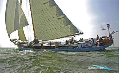 Klipper Zeegaande Zeilklipper 32 M Segelbåt 1914, med John Deere motor, Holland