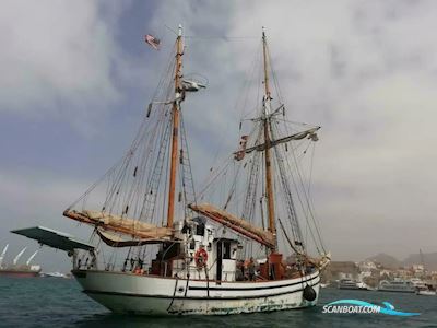 Labora Hajkutter Gaff Ketch Segelbåt 1939, med Caterpillar motor, Ingen landinfo