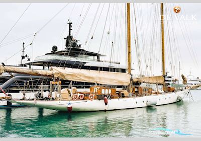 Schooner Classic Gaff Segelbåt 1905, med Caterpillar motor, Italien