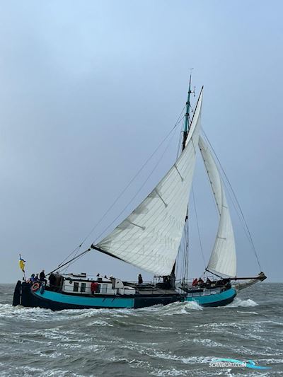 Tjalk Groninger Zeetjalk 25 M Segelbåt 1901, med DAF motor, Holland