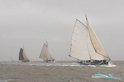 Tjalk Groninger Zeetjalk 25 M Segelbåt 1901, med DAF motor, Holland