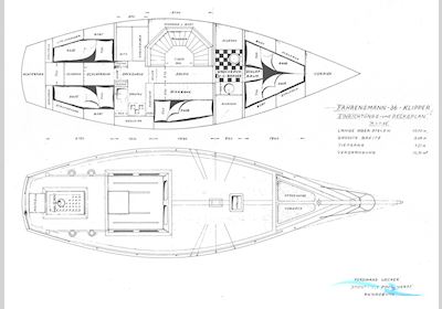 Uecker Yacht- Und Bootsbau Rendsburg Fahrensmann 36 Segelbåt 1987, med Bukh DV36 ME motor, Tyskland