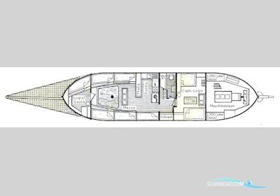 Wagrawerft Lübeck Ewer Segelbåt 1925, med Cummins motor, Tyskland