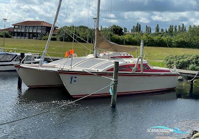 Catamaran Havkat 27 C Segelboot 1981, mit Suzuki motor, Dänemark