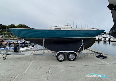 Folkeboot mit Harbeck Trailer Segelboot 1978, mit Suzuki motor, Deutschland