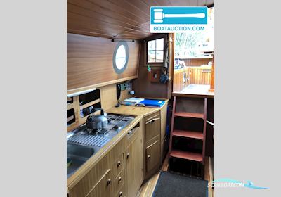 Grundel Platbodem Segelboot 1975, mit Peugeot Indenor motor, Niederlande