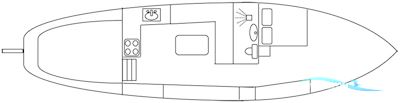 Hoogaars 13.70 Segelboot 1985, mit Volvo Penta<br />MD21A motor, Niederlande