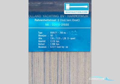 Hurley 700 Segelboot 1978, Niederlande