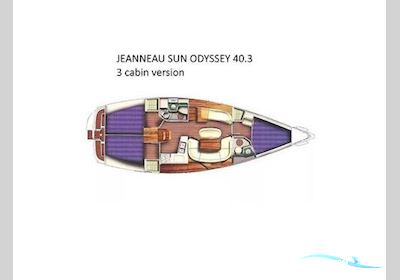Jeanneau Sun Odyssey 40.3 Segelboot 2005, mit Yanmar motor, Griechenland