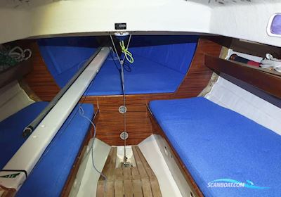 Nordisches Folkeboot Mit Harbeck Trailer Segelboot 1978, mit Suzuki motor, Deutschland