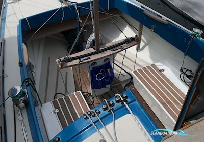 Nordisk Folkebåd Segelboot 1977, mit Suzuki motor, Dänemark