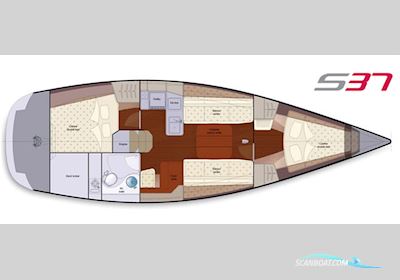Salona 37 Segelboot 2008, mit VolvoPenta D1 - 30 motor, Portugal