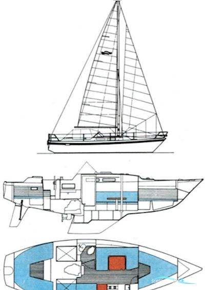 Targa Yachts Finnland Targa 9,60 Segelboot 1978, mit Yanmar 3YM30 AE motor, Deutschland