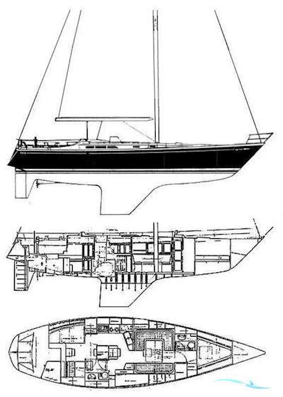 Warwick 46 Segelboot 1987, mit Cummins motor, Keine Länderinfo