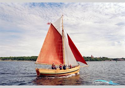 Gaffelrigget Dansk Jagt Sejlbåd 1976, med Vetus M4 2002 motor, Danmark