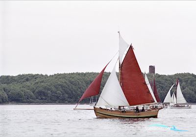 Gaffelrigget Dansk Jagt Sejlbåd 1976, med Vetus M4 2002 motor, Danmark