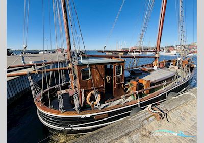 Galeasen "HAABET" af Holbæk fra 1906 Sejlbåd 1906, med Hundested motor BB/L motor, Danmark
