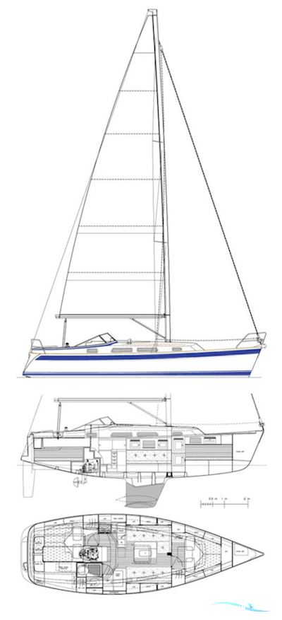 Hallberg Rassy 342 Sejlbåd 2014, Holland