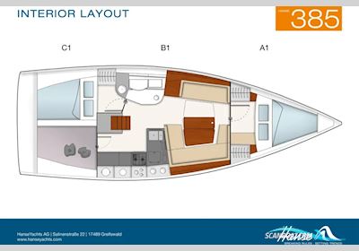 Hanse 385 Sejlbåd 2016, med Volvo Penta D1-30 motor, Tyskland
