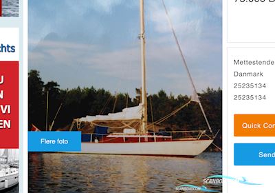 Sparkman & Stevens One Tonner Sejlbåd 1963, med Volvo Penta D1 30b motor, Danmark