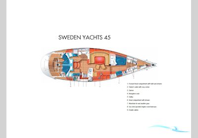 Sweden Yachts 45 Sejlbåd 2006, med Volvo Penta motor, Grækenland
